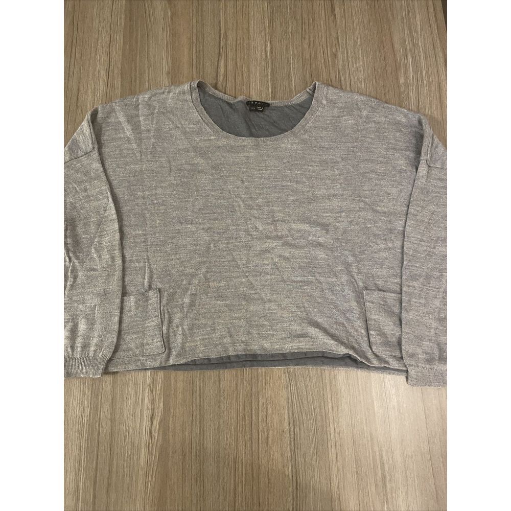 Theory Women's Pullover Sweater Size Medium Long Sleeve Wide Cut